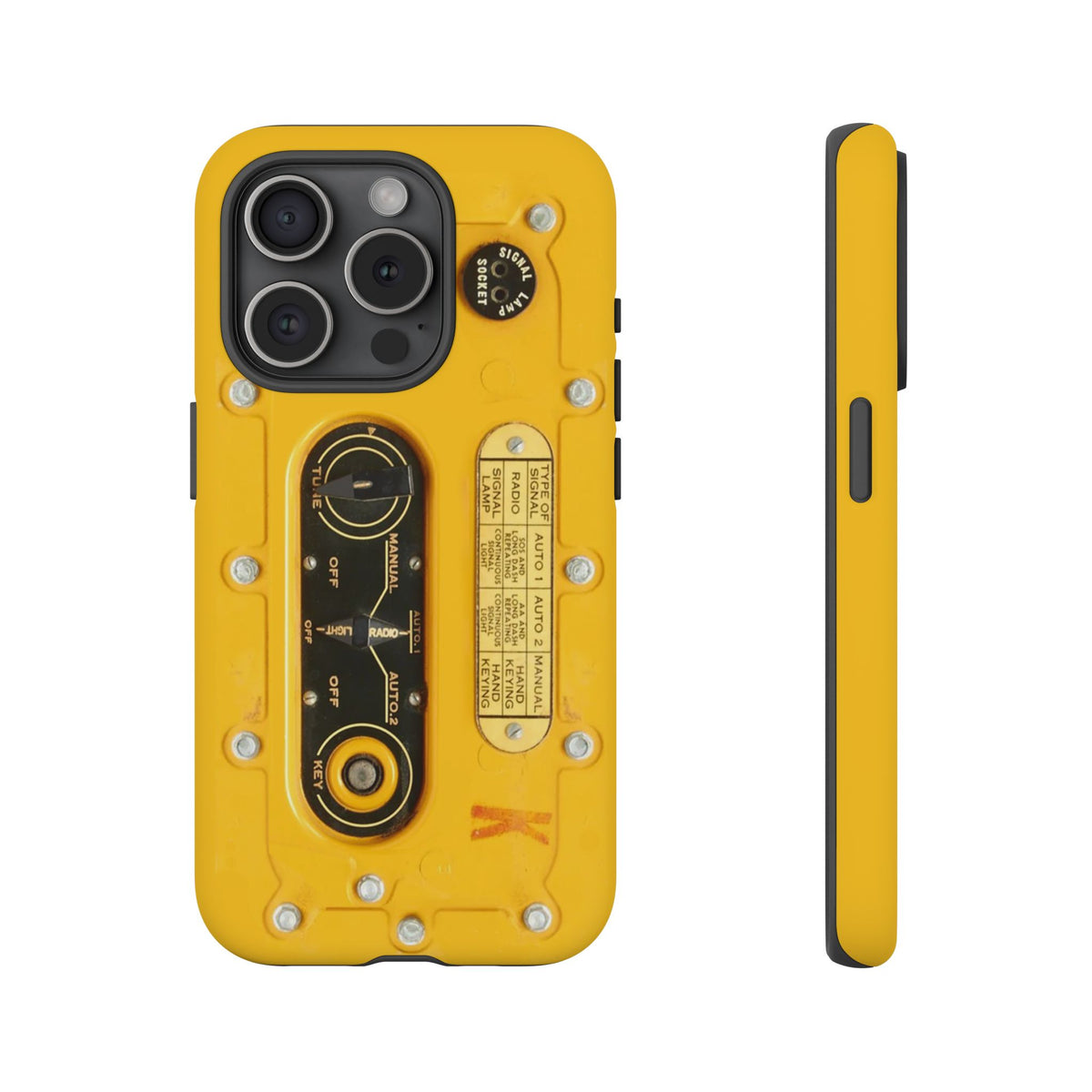 SCR-578 "Gibson Girl" Survival Radio Style Tough Phone Cases – iPhone Compatible
