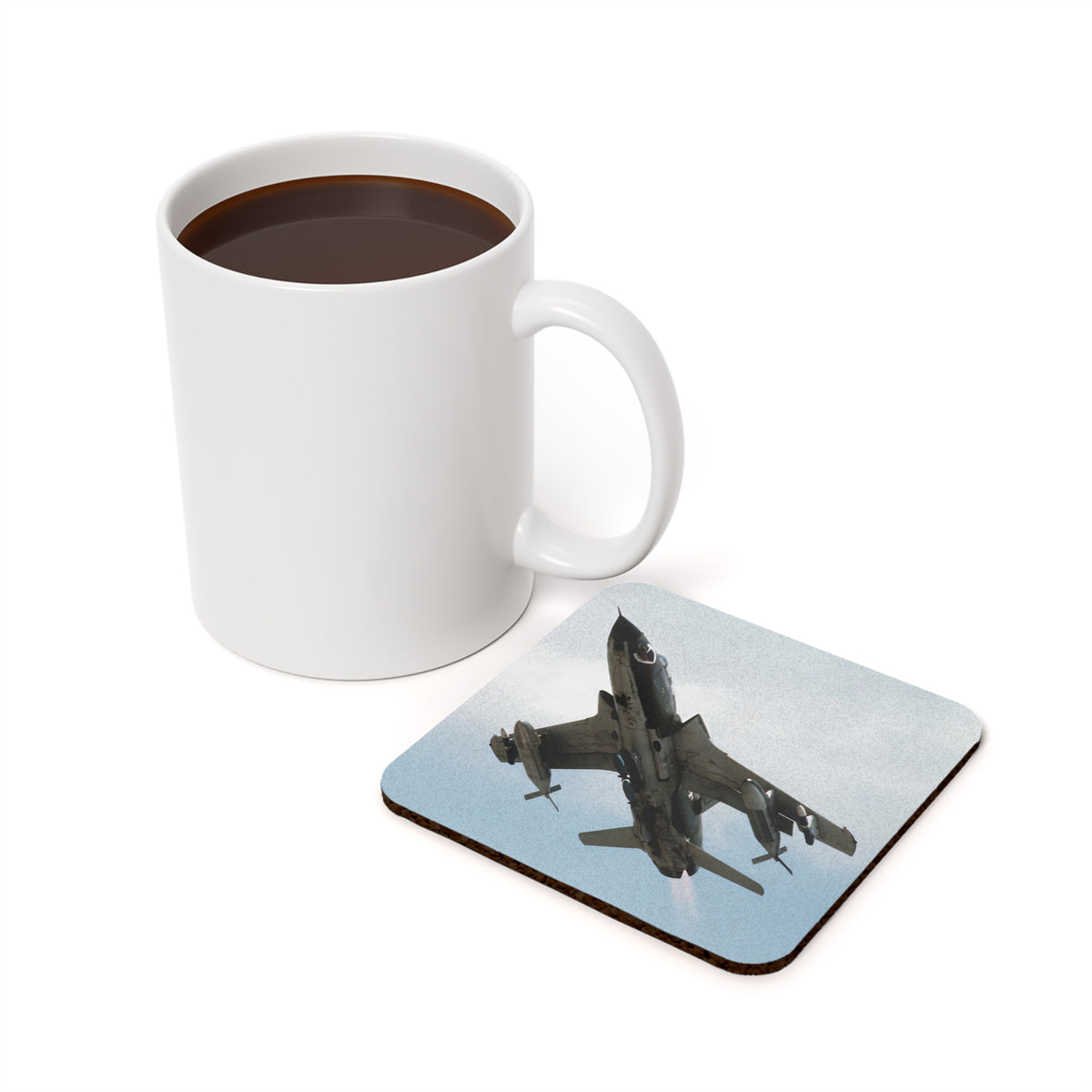 F-105 Thunderchief Cork Back Coaster - I Love a Hangar