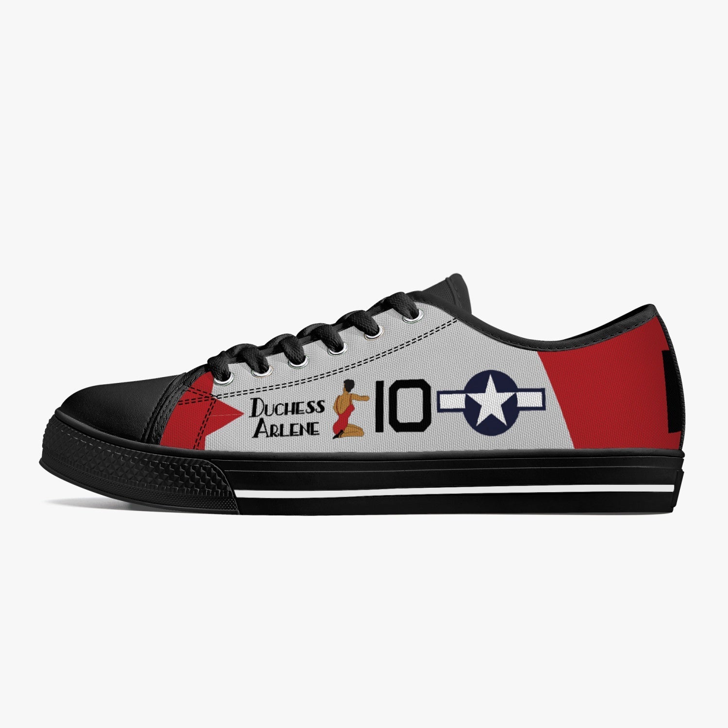 P-51 "Duchess Arlene" Low Top Canvas Shoes - I Love a Hangar