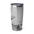 F4U Carrier Landing 20oz (590ml) Stainless Steel Tumbler - I Love a Hangar