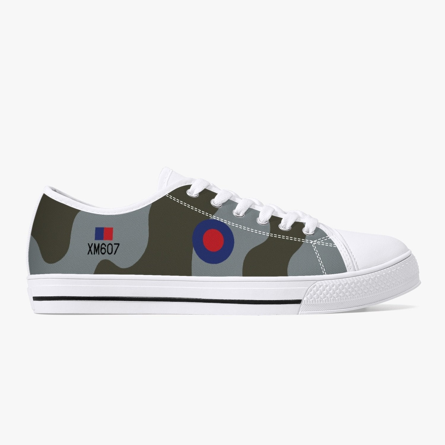 Avro Vulcan #607 Low Top Canvas Shoes