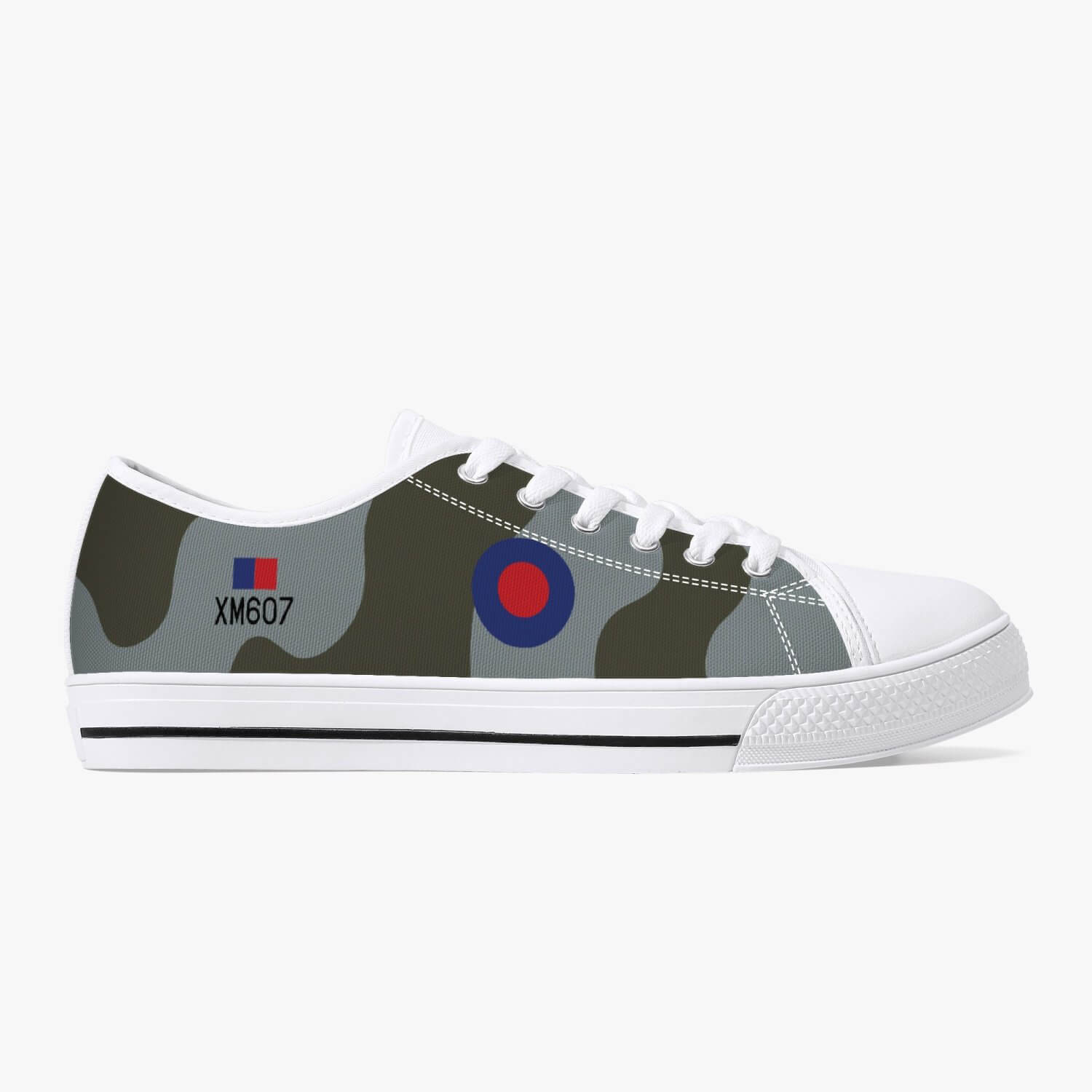 Avro Vulcan #607 Low Top Canvas Shoes - I Love a Hangar