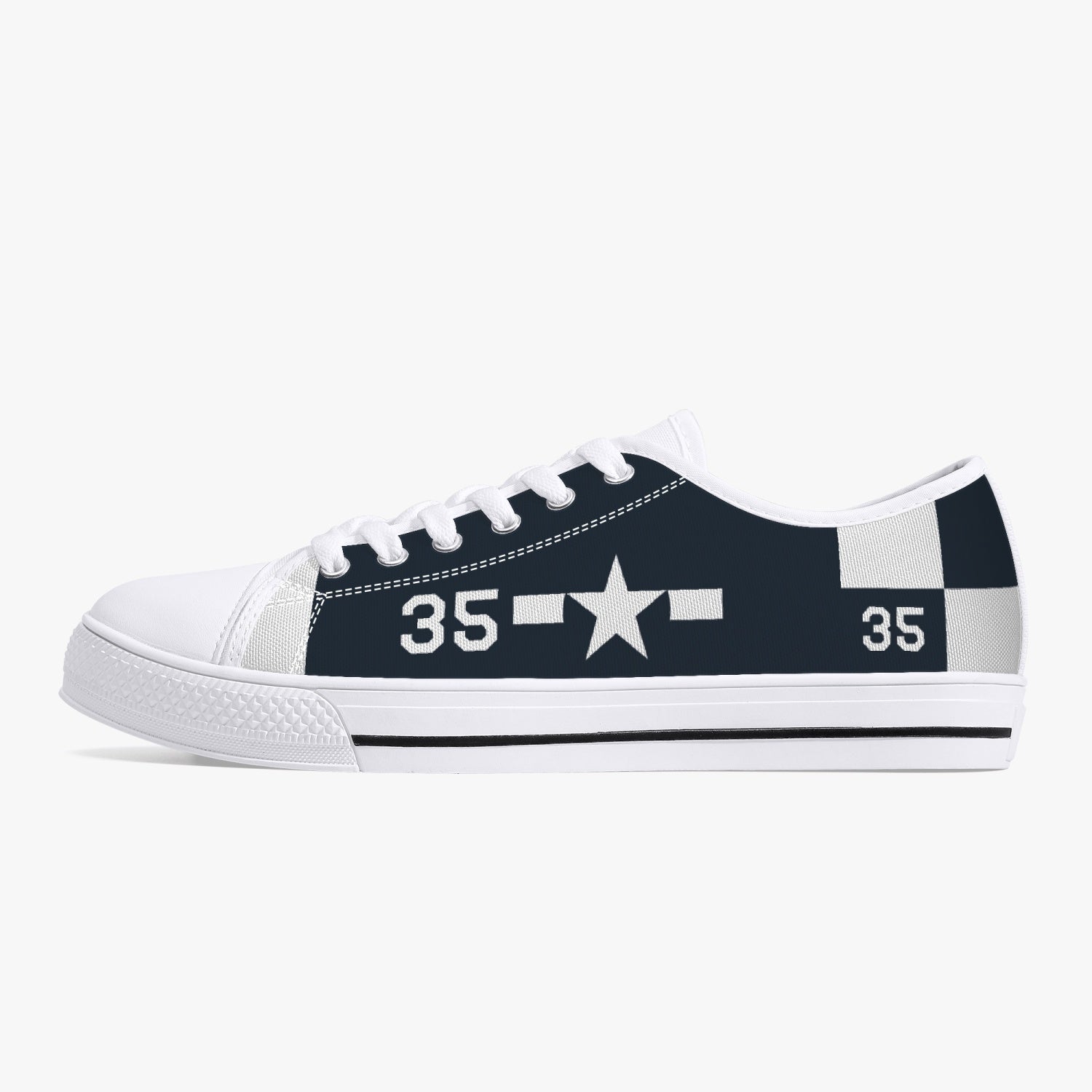 F6F "White 35" Low Top Canvas Shoes - I Love a Hangar