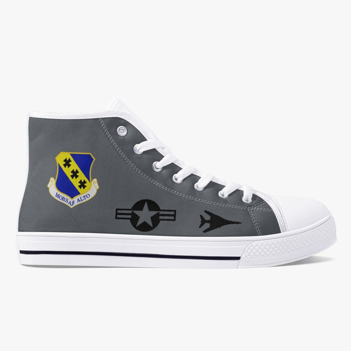 B-1 Lancer (86-0117) High Top Canvas Shoes - I Love a Hangar