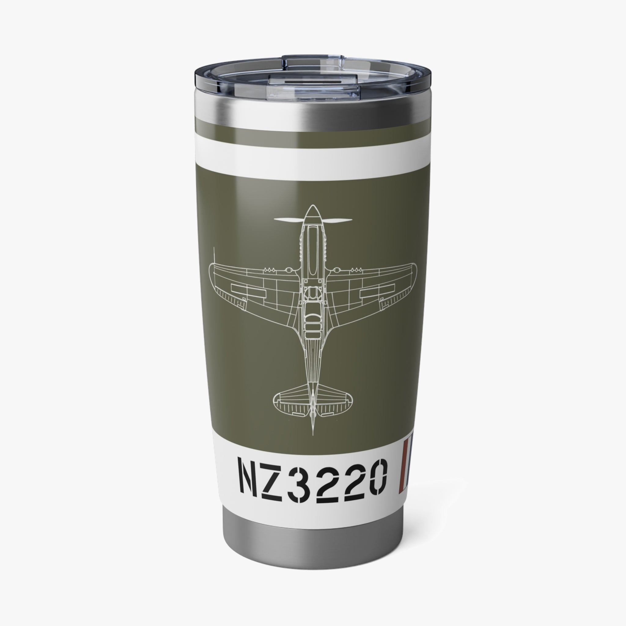 P-40 "Gloria Lyons" 20oz (590ml) Stainless Steel Tumbler - I Love a Hangar