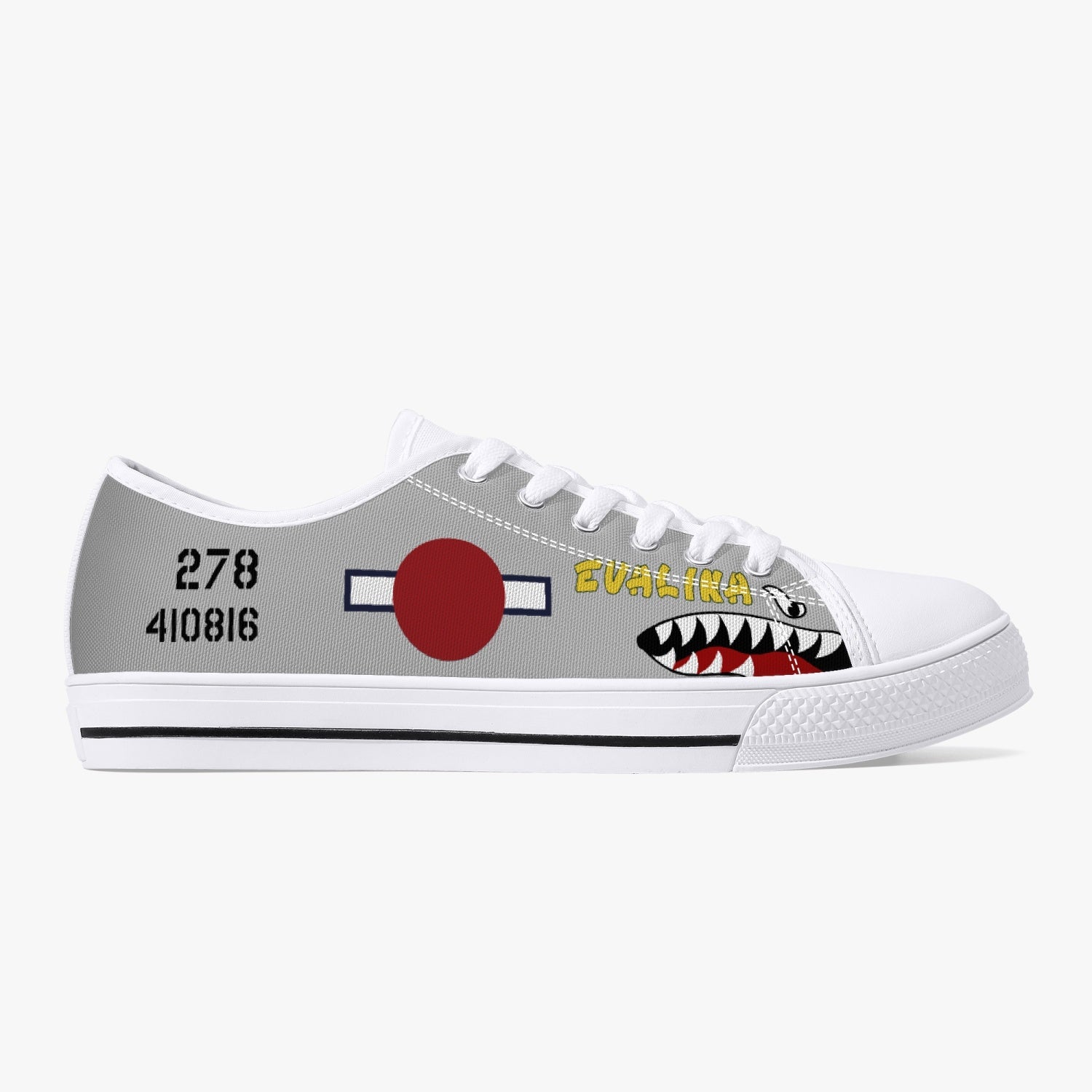 P-51 "Evalina" Low Top Canvas Shoes