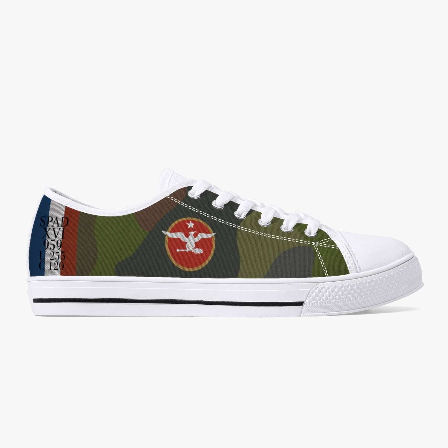 SPAD XVI of Billy Mitchell Low Top Canvas Shoes - I Love a Hangar