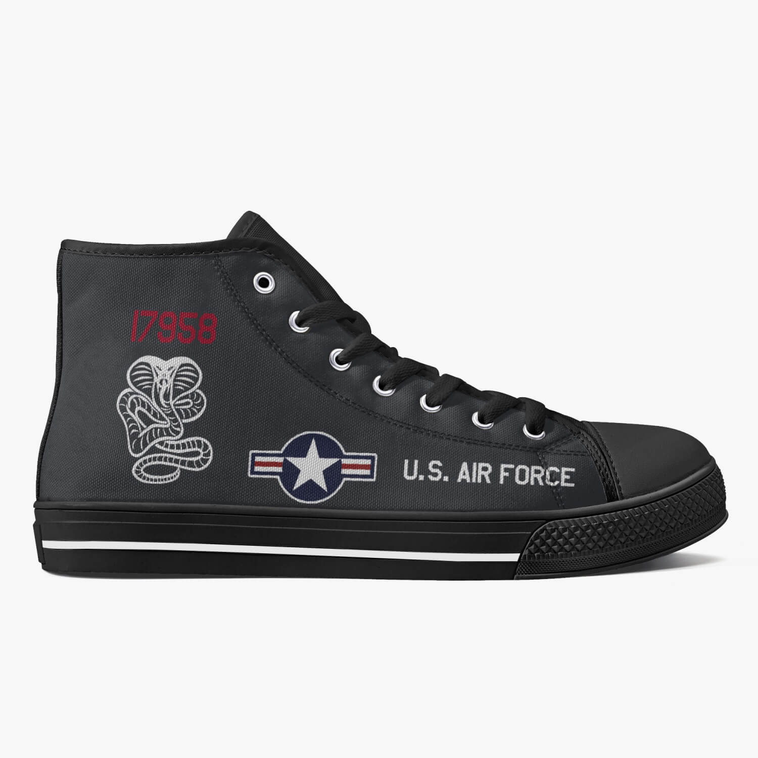 SR-71 "Blackbird" (61-7958) High Top Canvas Shoes - I Love a Hangar