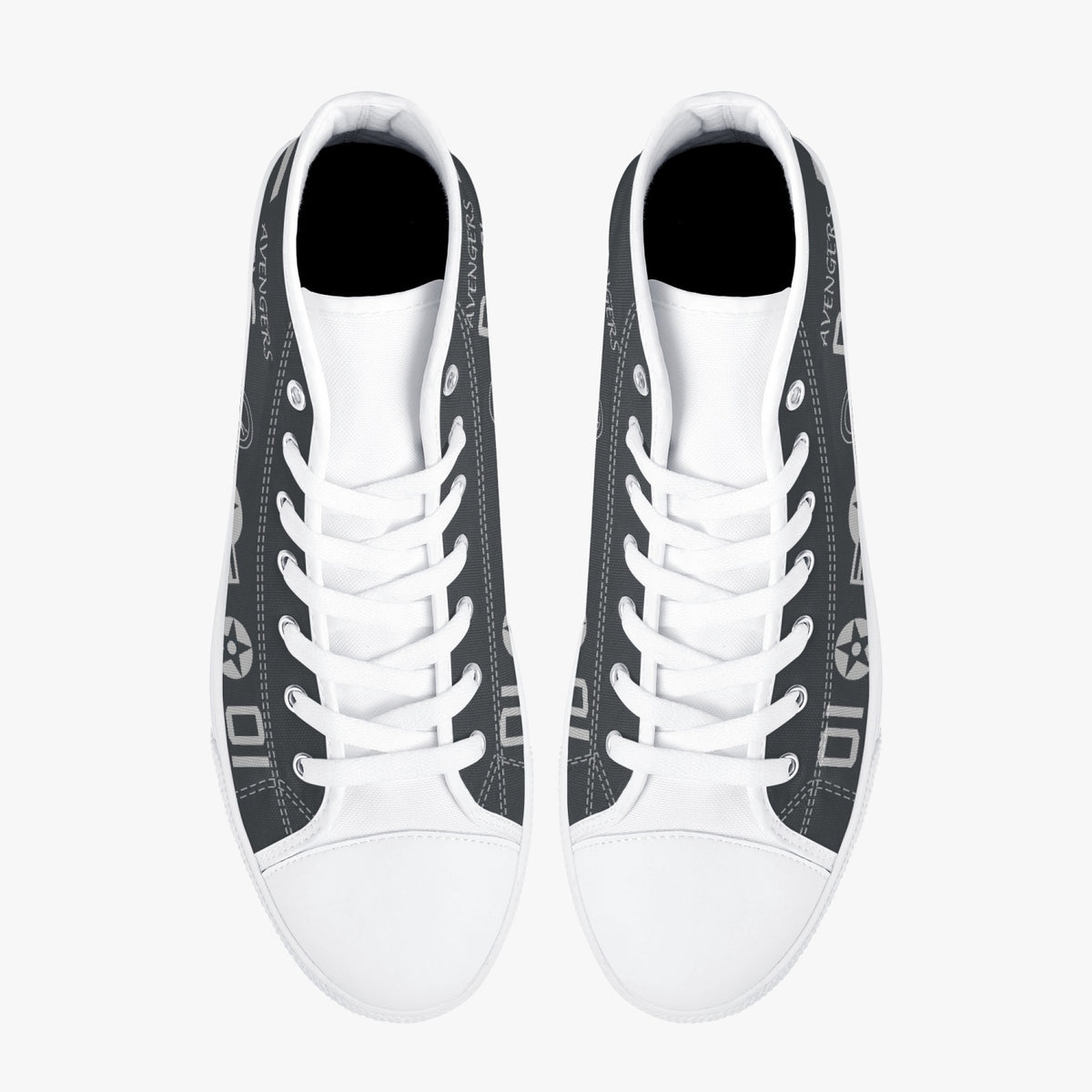 VMA-211 "Wake Island Avengers" (BuNo 165572) High Top Canvas Shoes - I Love a Hangar