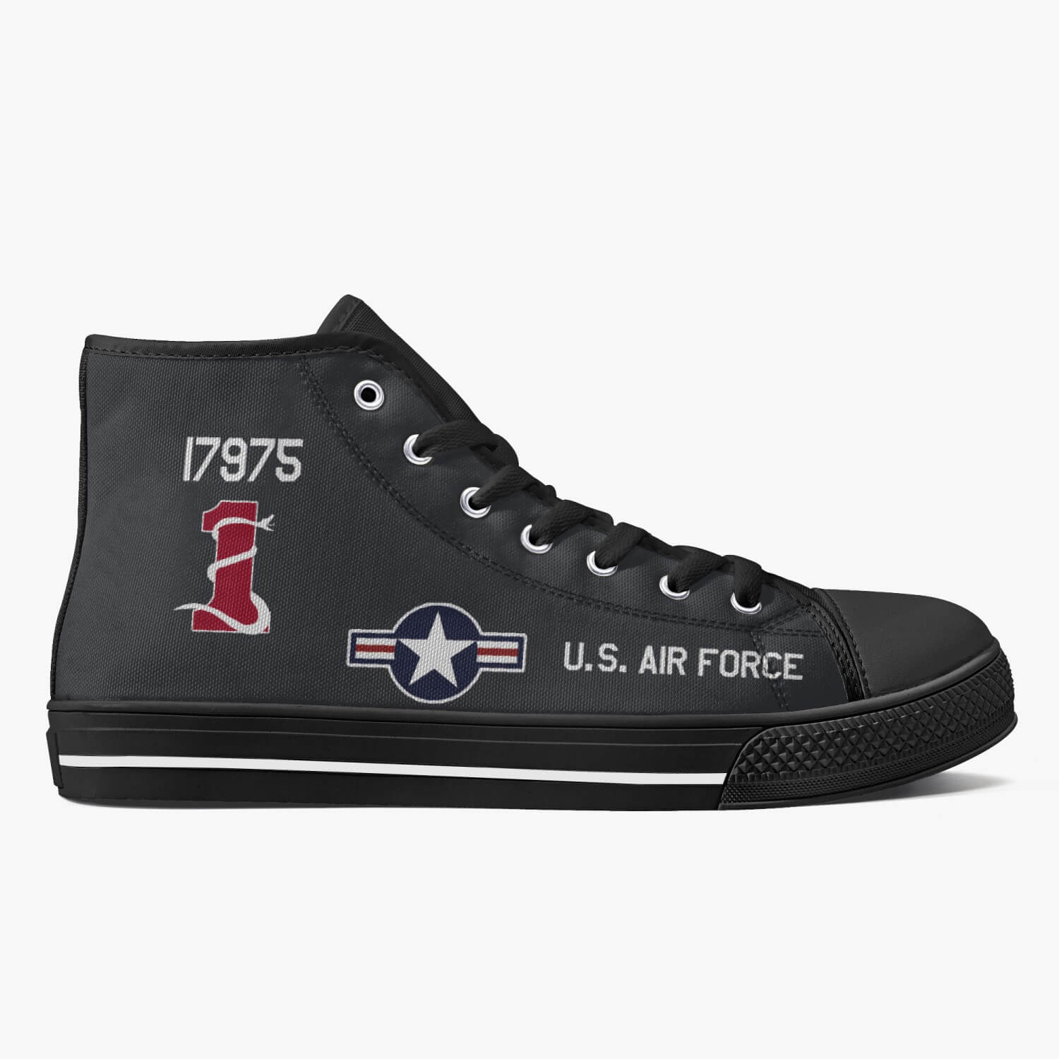 SR-71 "Blackbird" (61-7975) High Top Canvas Shoes - I Love a Hangar