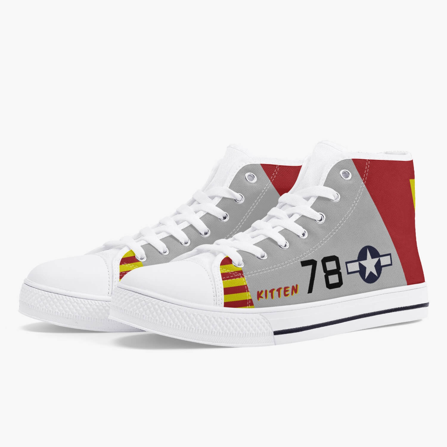 P-51 "Kitten" High Top Canvas Shoes - I Love a Hangar