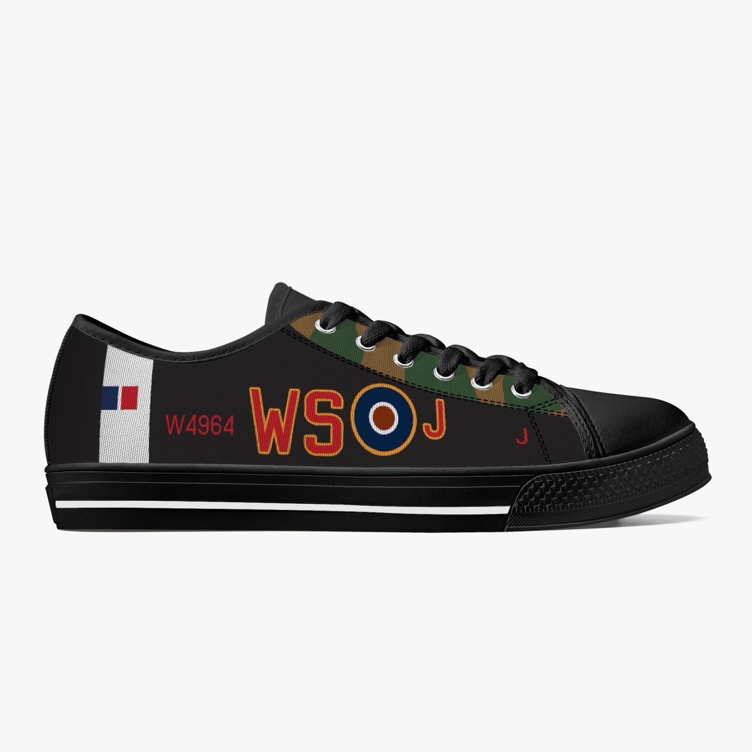 Lancaster "J for Johnnie" Low Top Canvas Shoes - I Love a Hangar