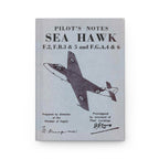 Hawker "Sea Hawk" Inspired Hardcover Journal - I Love a Hangar