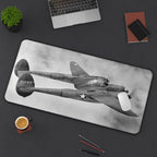 P-38 Lightning Desk Mat - I Love a Hangar