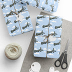 B-52 Stratofortress Wrapping Paper -  Sky Blue