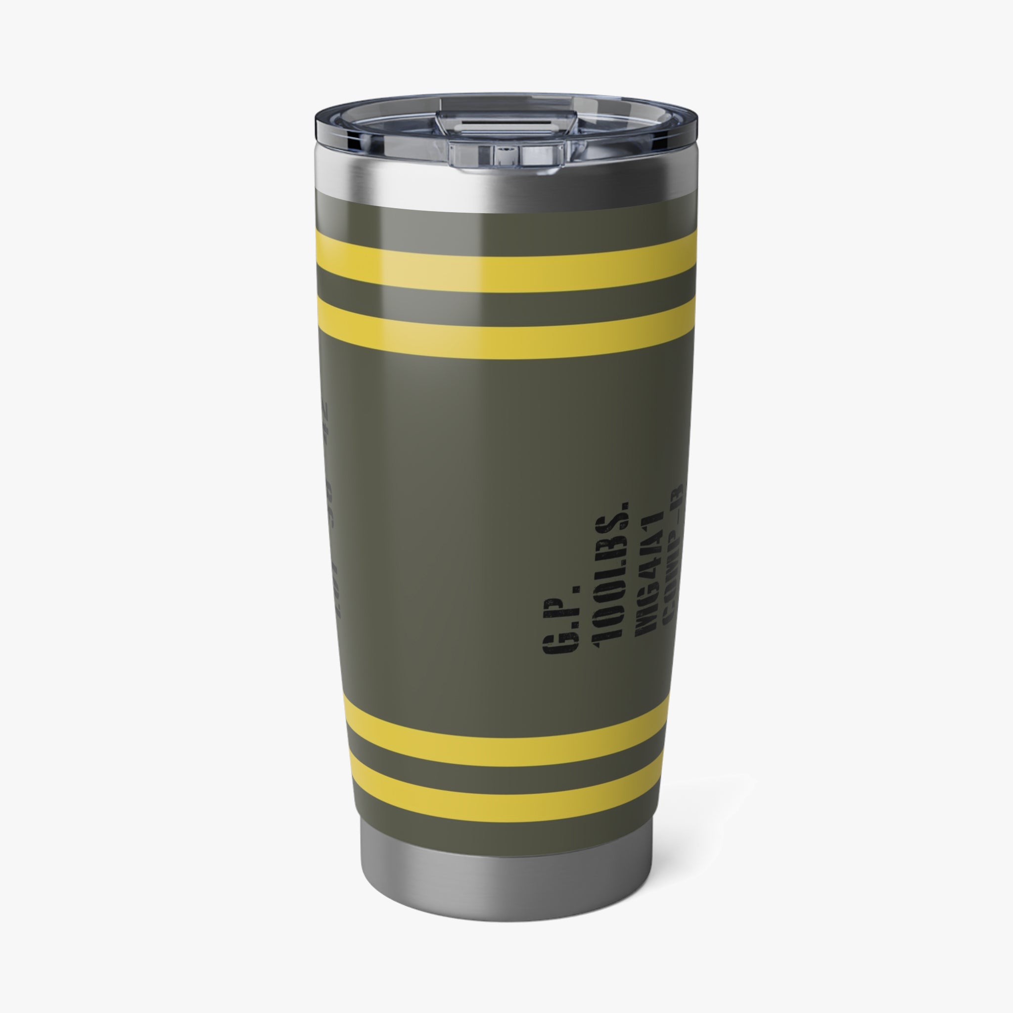General Purpose WWII 100lbs Bomb Inspired 20oz (590ml) Stainless Steel Tumbler - I Love a Hangar