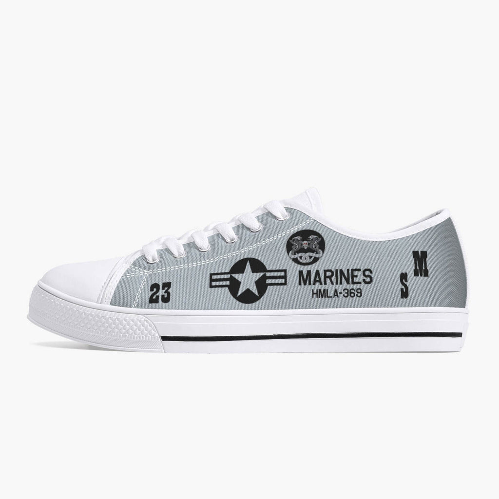 HMLA-369 "Gunfighters" Low Top Canvas Shoes - I Love a Hangar