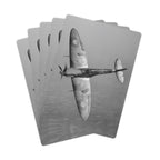 Spitfire R6923 over the English countryside Playing Cards - I Love a Hangar