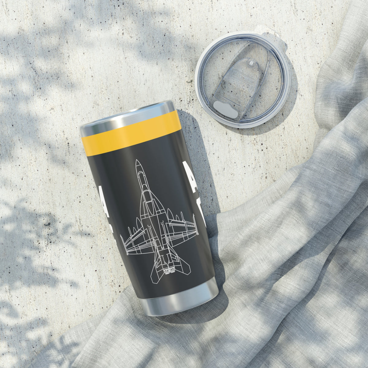 VFA-103 "Jolly Rogers" 20oz (590ml) Stainless Steel Tumbler - I Love a Hangar