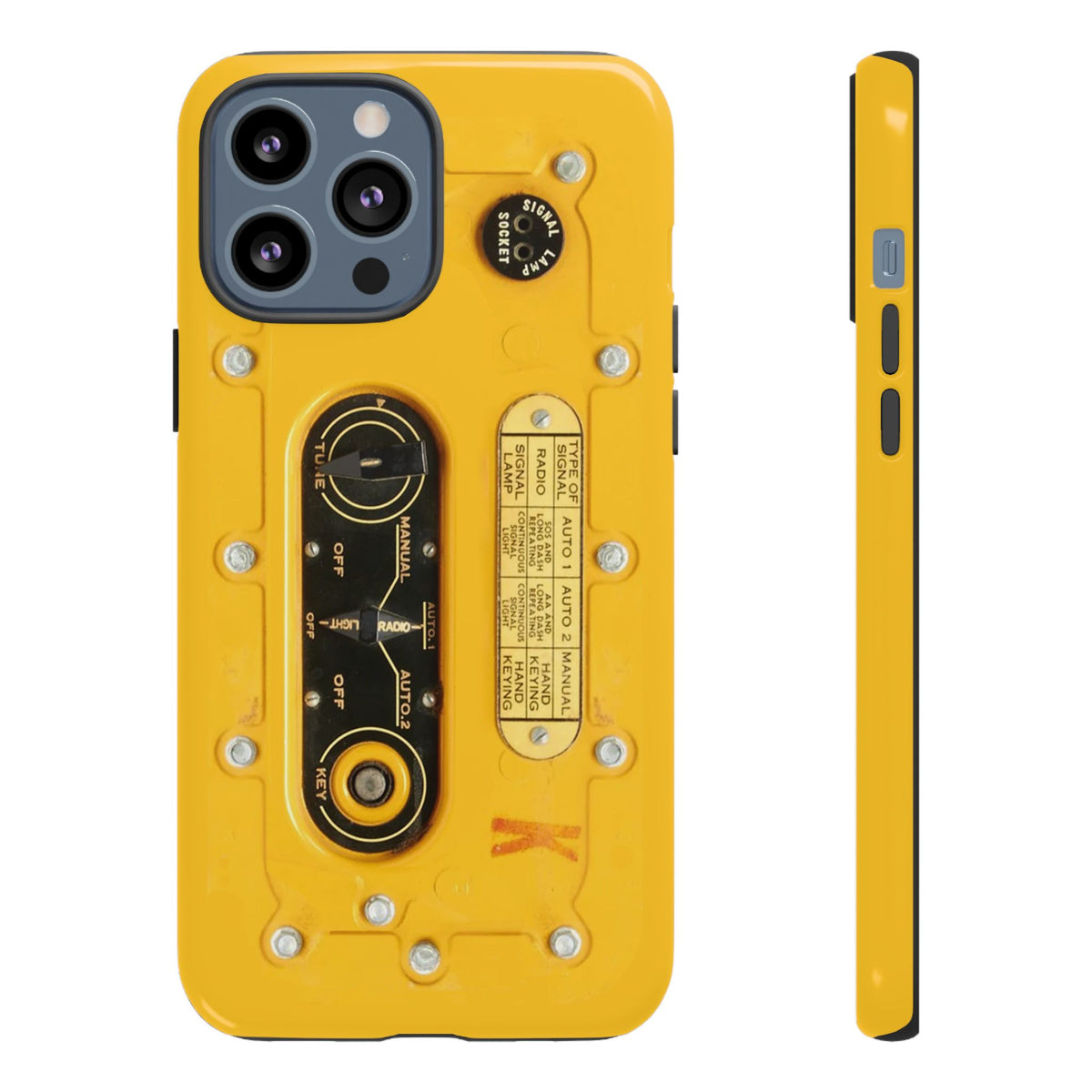 SCR-578 "Gibson Girl" Survival Radio Style Tough Phone Cases – iPhone Compatible
