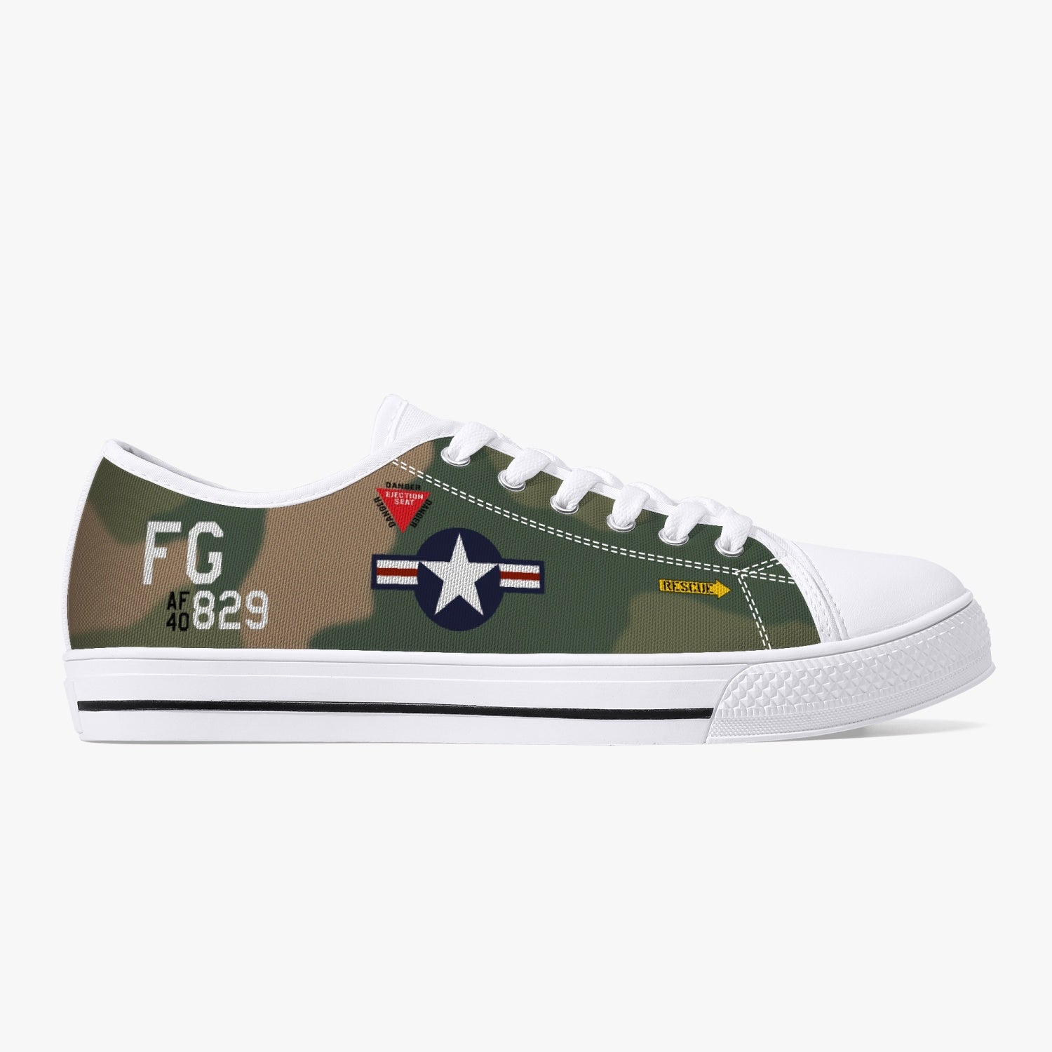 F-4 Phantom "SCAT XXVII" Low Top Canvas Shoes - I Love a Hangar