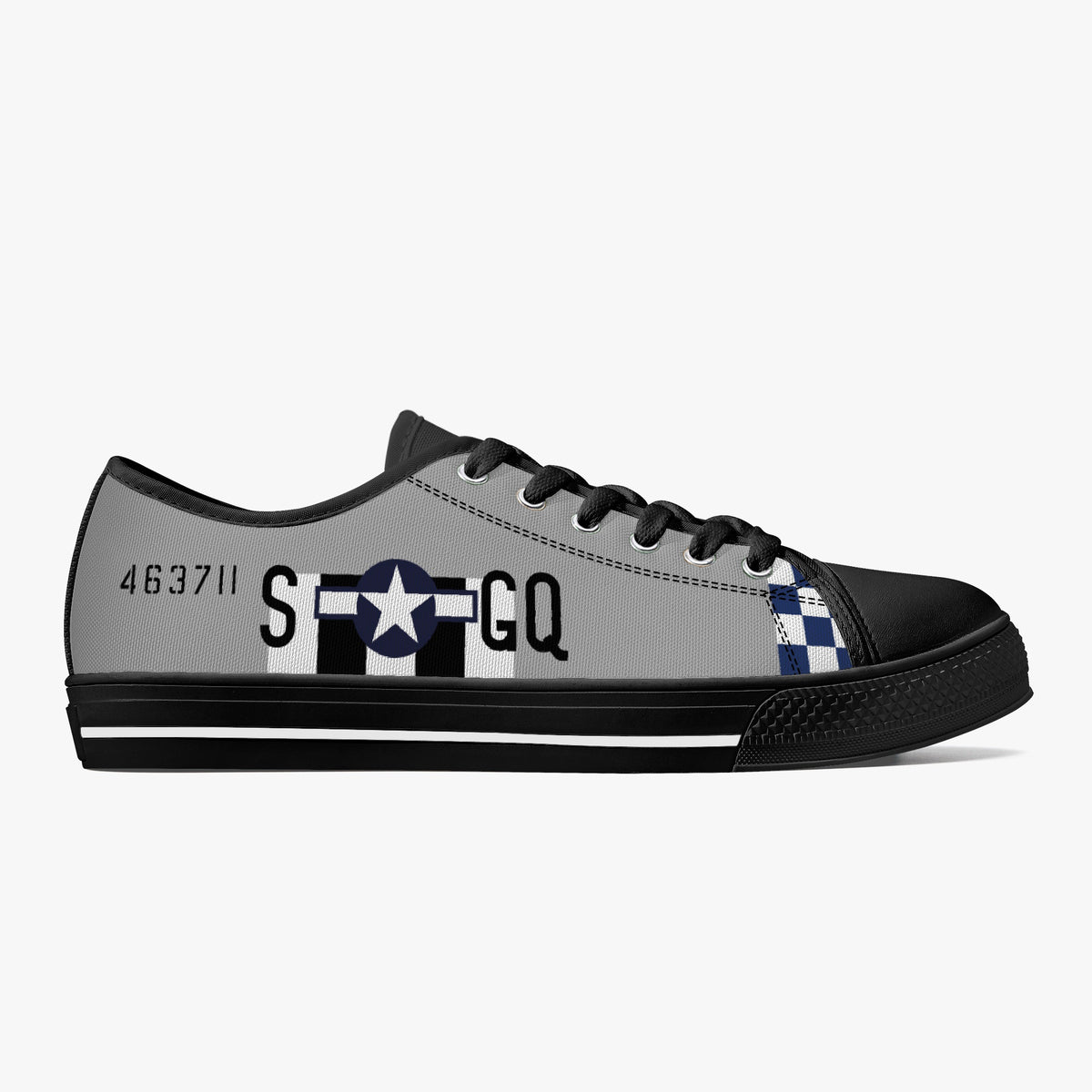P-51 "Killer!" Low Top Canvas Shoes - I Love a Hangar