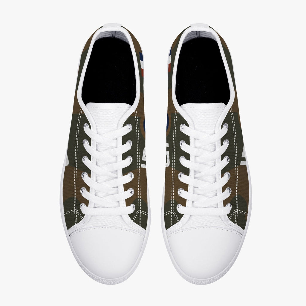 P-40 "ID" of Keith "Bluey" Truscott Low Top Canvas Shoes - I Love a Hangar