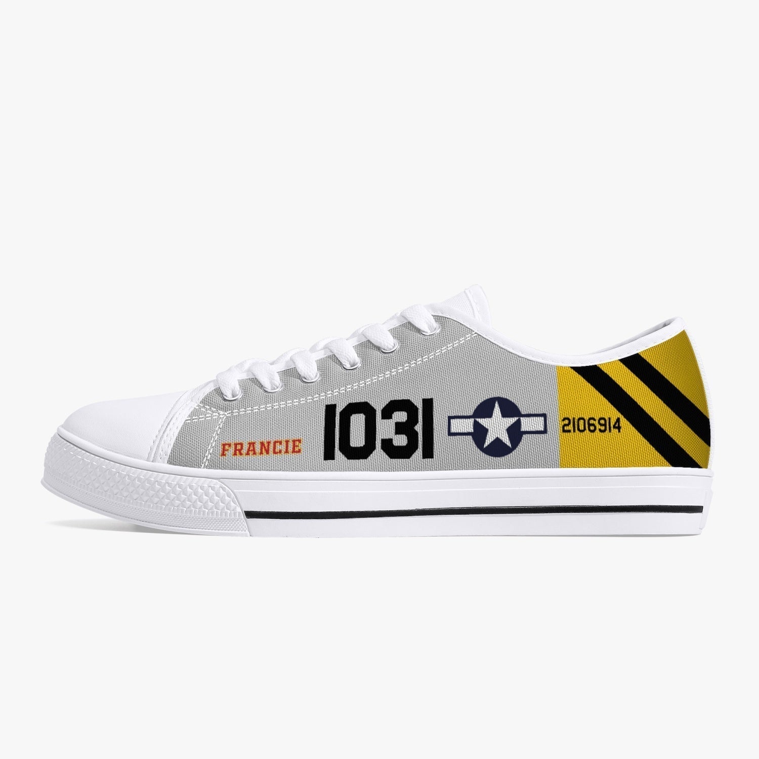 P-51 "Francie" Low Top Canvas Shoes - I Love a Hangar