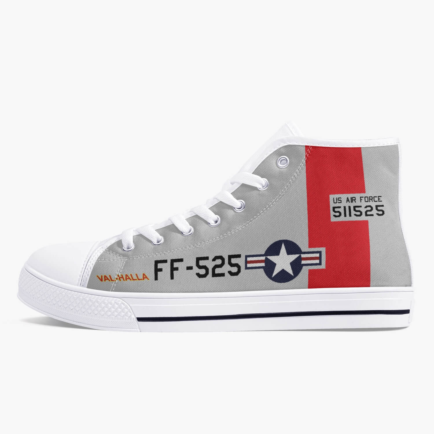 P-51 "Val-Halla" High Top Canvas Shoes - I Love a Hangar