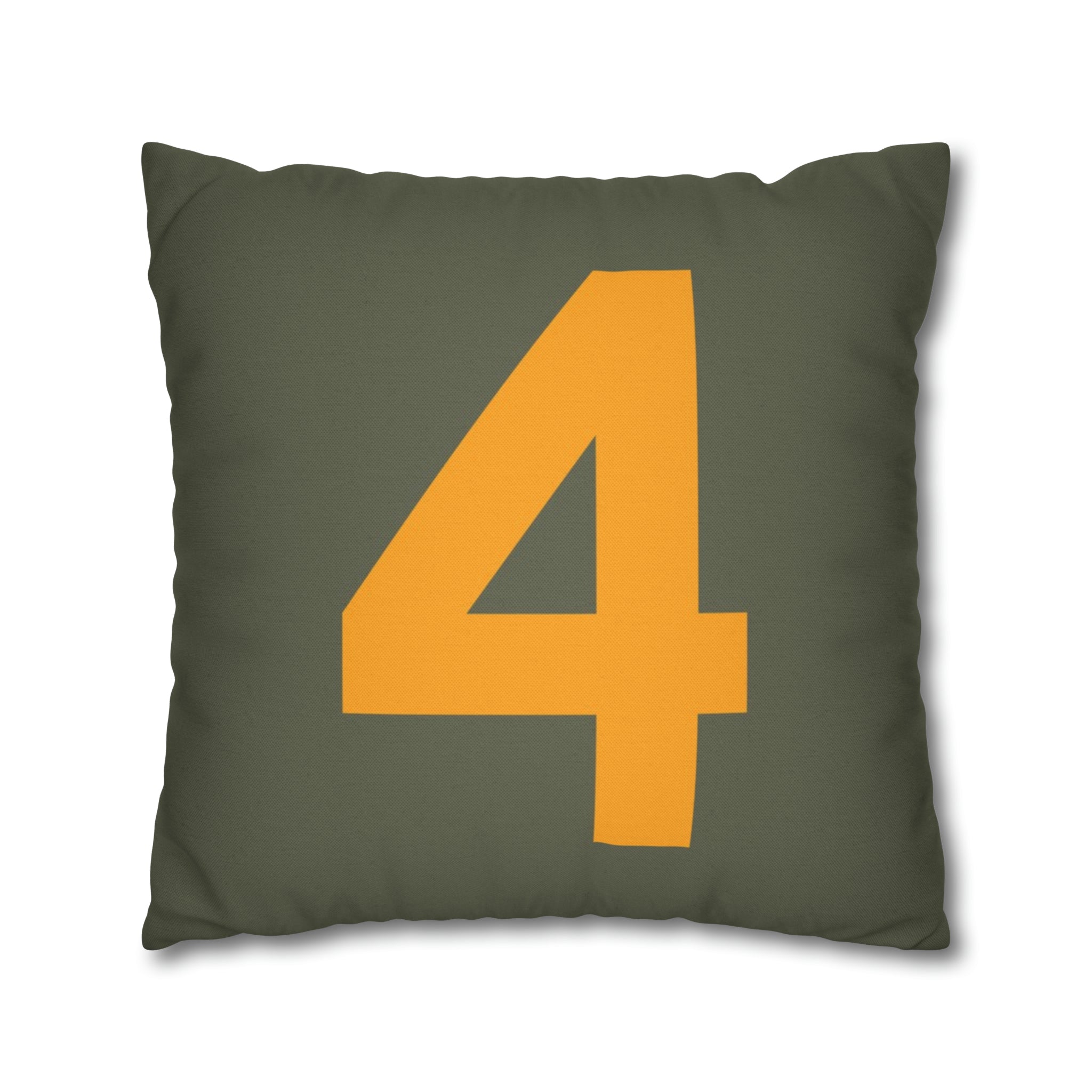 WWII USAAF Number "4" Square Pillowcase - I Love a Hangar
