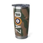 Spitfire "AZ-Q" of Pat Hughes  20oz (590ml) Stainless Steel Tumbler - I Love a Hangar