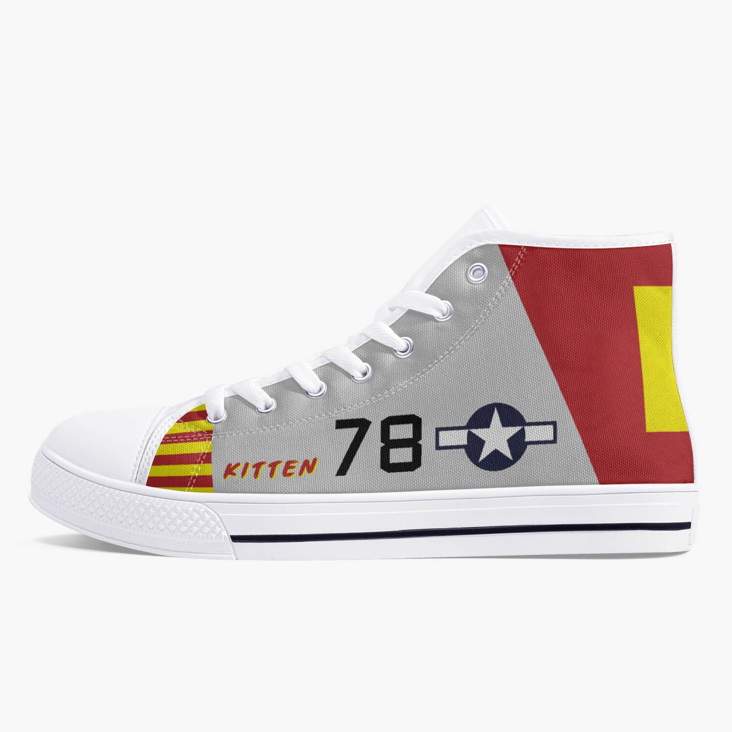 P-51 "Kitten" High Top Canvas Shoes - I Love a Hangar