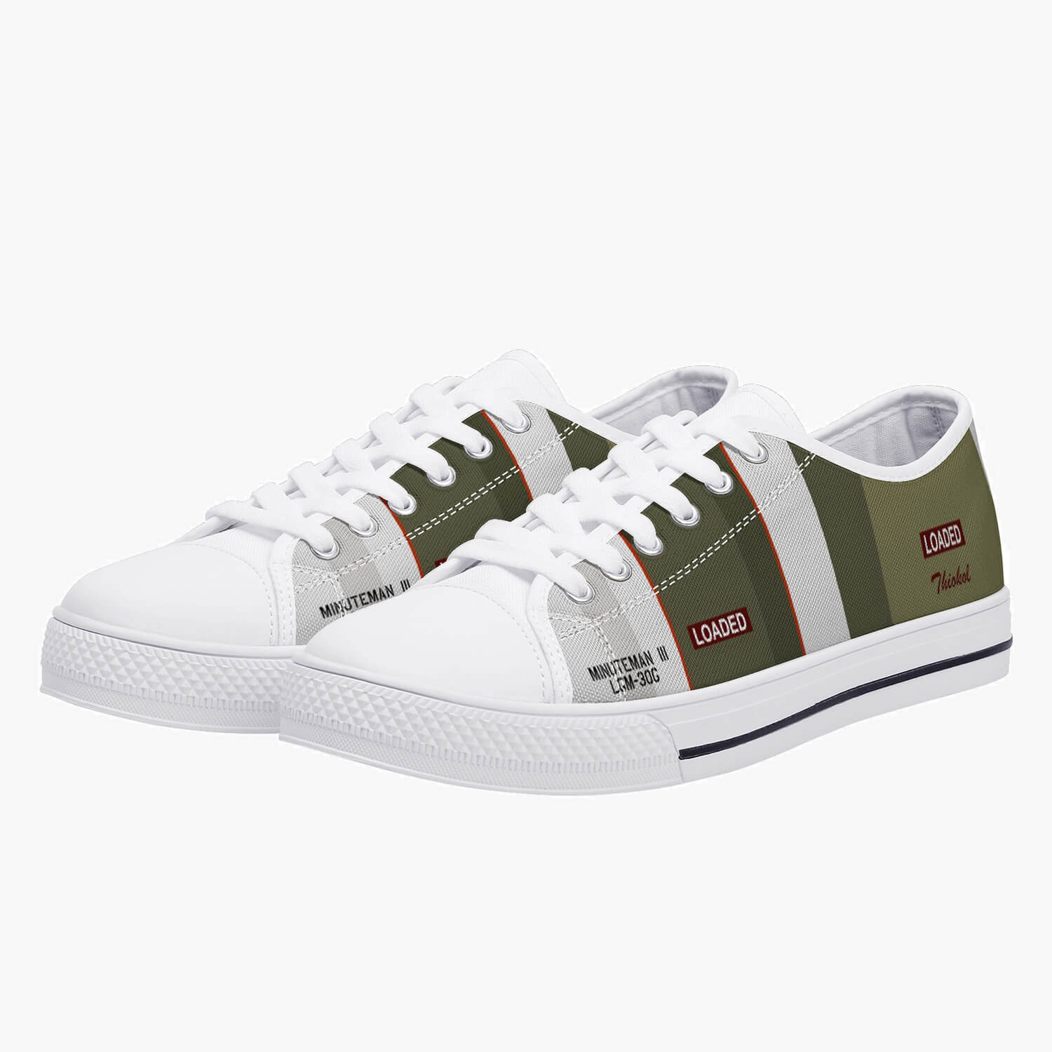 LGM-30G "Minuteman III " Low Top Canvas Shoes - I Love a Hangar