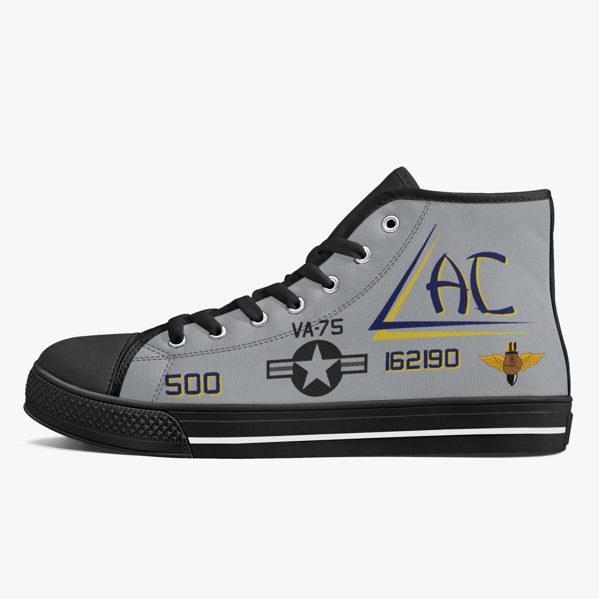 VA-75 "Sunday Punchers" High Top Canvas Shoes - I Love a Hangar