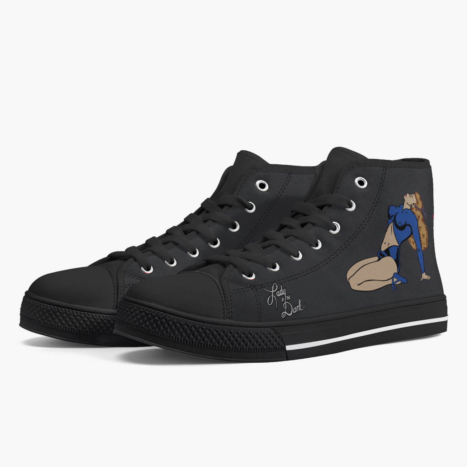 P-61 "Lady in the Dark" High Top Canvas Shoes - I Love a Hangar