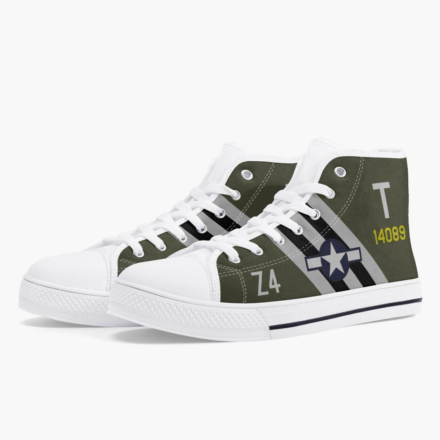 C-49 "Wild Kat" High Top Canvas Shoes - I Love a Hangar