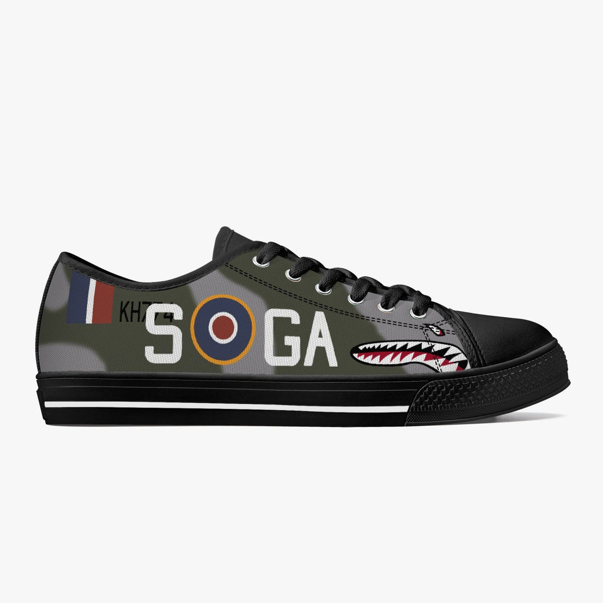 P-51 "GA-S" (KH774) Low Top Canvas Shoes - I Love a Hangar