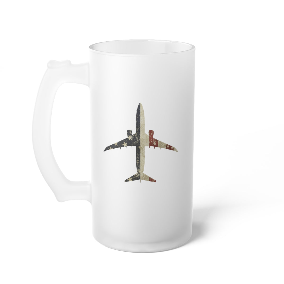 P-8 Poseidon Frosted Glass 16oz (473ml) Beer Mug - I Love a Hangar