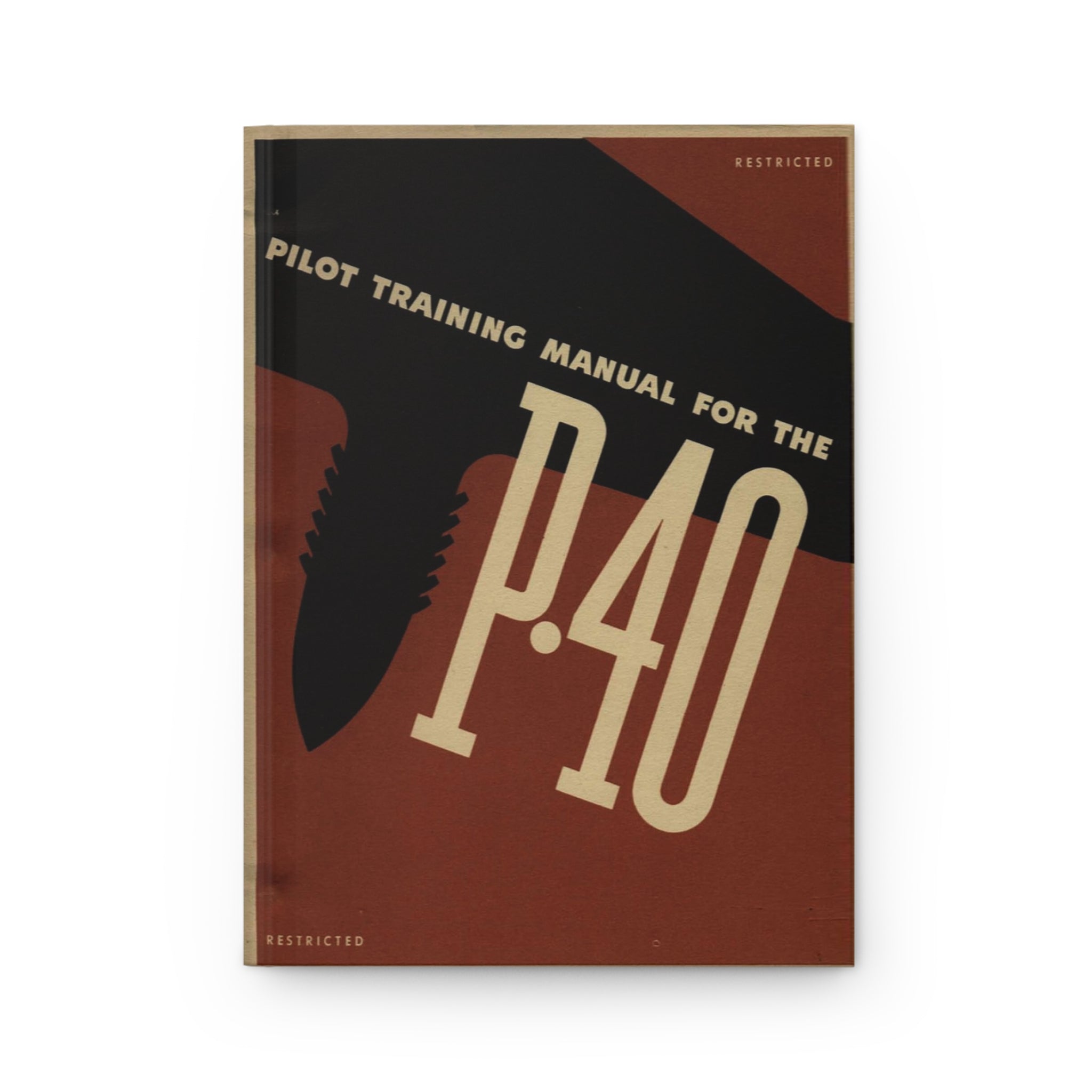 P-40 "Warhawk" Inspired Hardcover Journal - I Love a Hangar