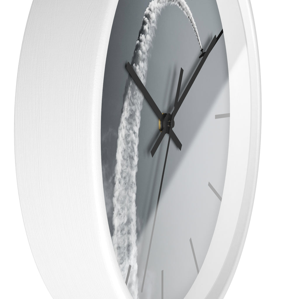 Black & White Wall Aerobatic Clock - I Love a Hangar