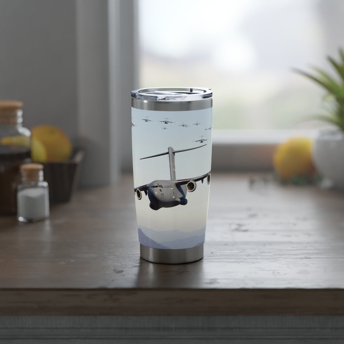 C-17 Globemasters 20oz (590ml) Stainless Steel Tumbler - I Love a Hangar
