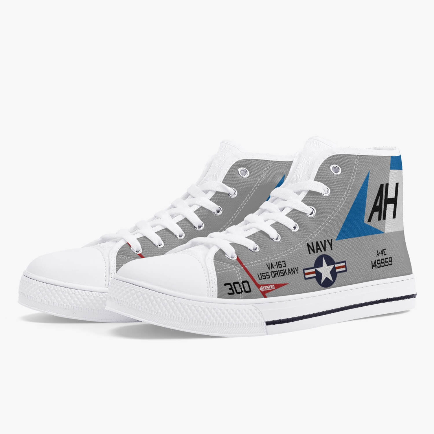 A-4 Skyhawk of John McCain High Top Canvas Shoes - I Love a Hangar