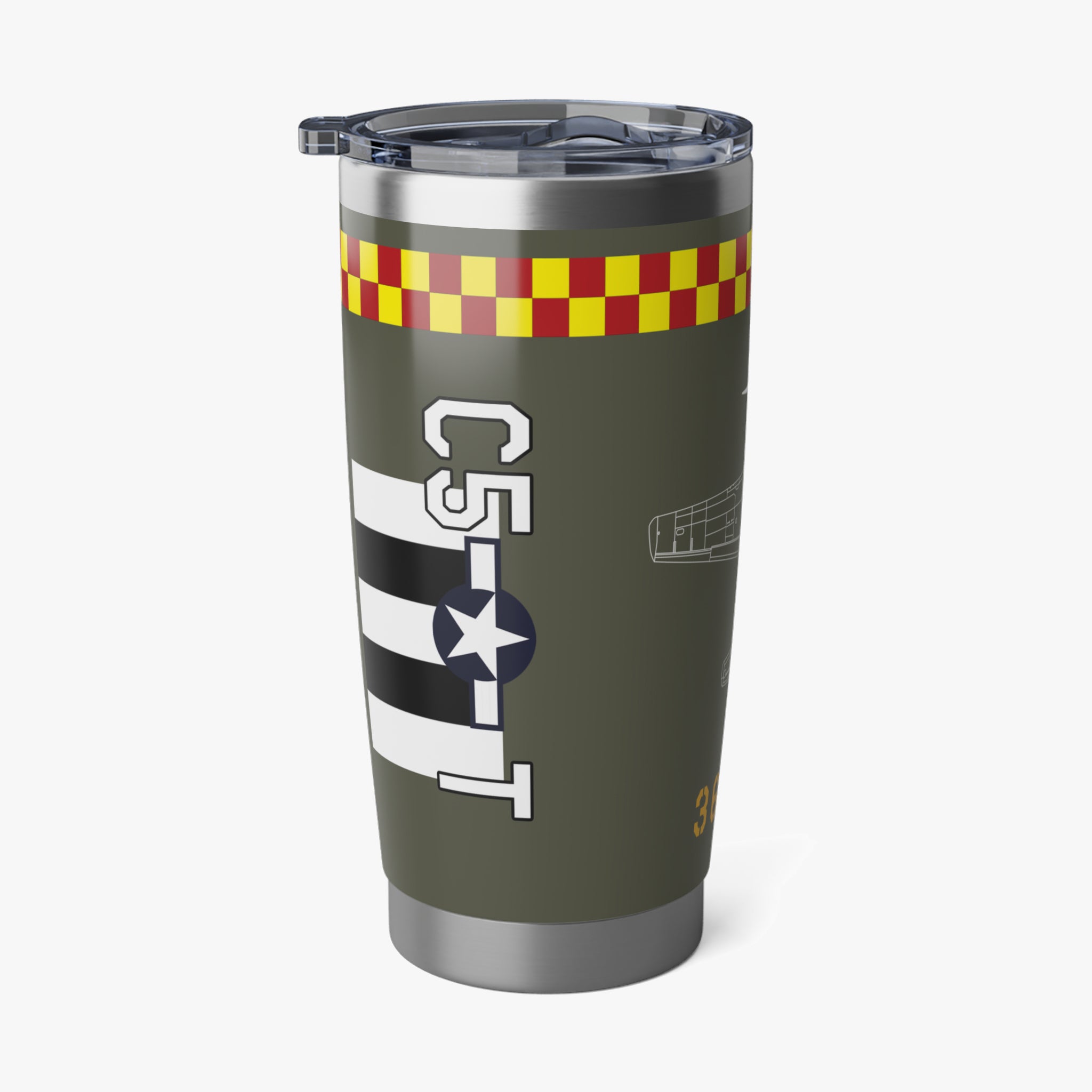 P-51 "Hurry Home Honey" 20oz (590ml) Stainless Steel Tumbler - I Love a Hangar