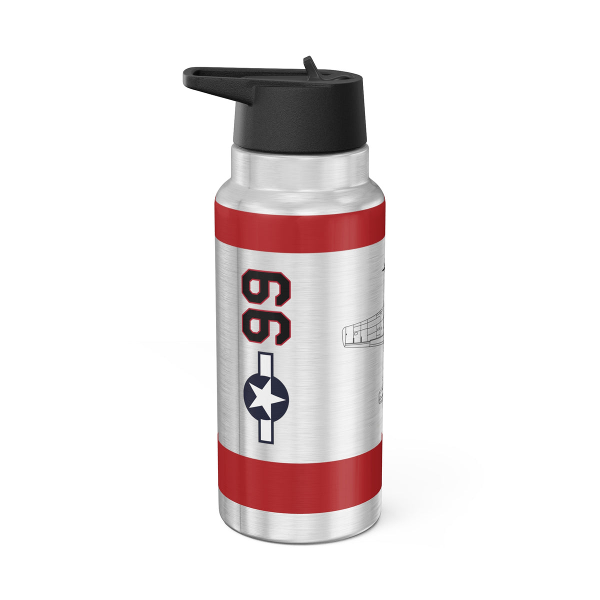 P-51 "By ReQuest" Inspired Tumbler, 32oz (950ml) - I Love a Hangar