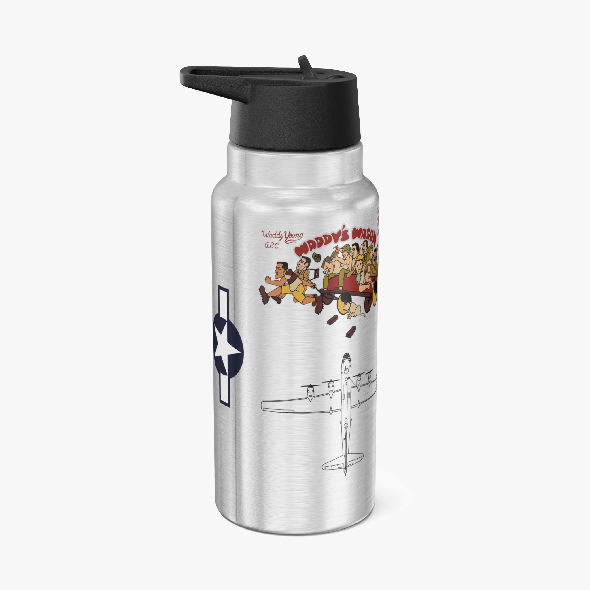 B-29  "Waddy's Wagon" Tumbler, 32oz (950ml) - I Love a Hangar