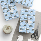 Avro Vulcan #607 Wrapping Paper - Sky Blue