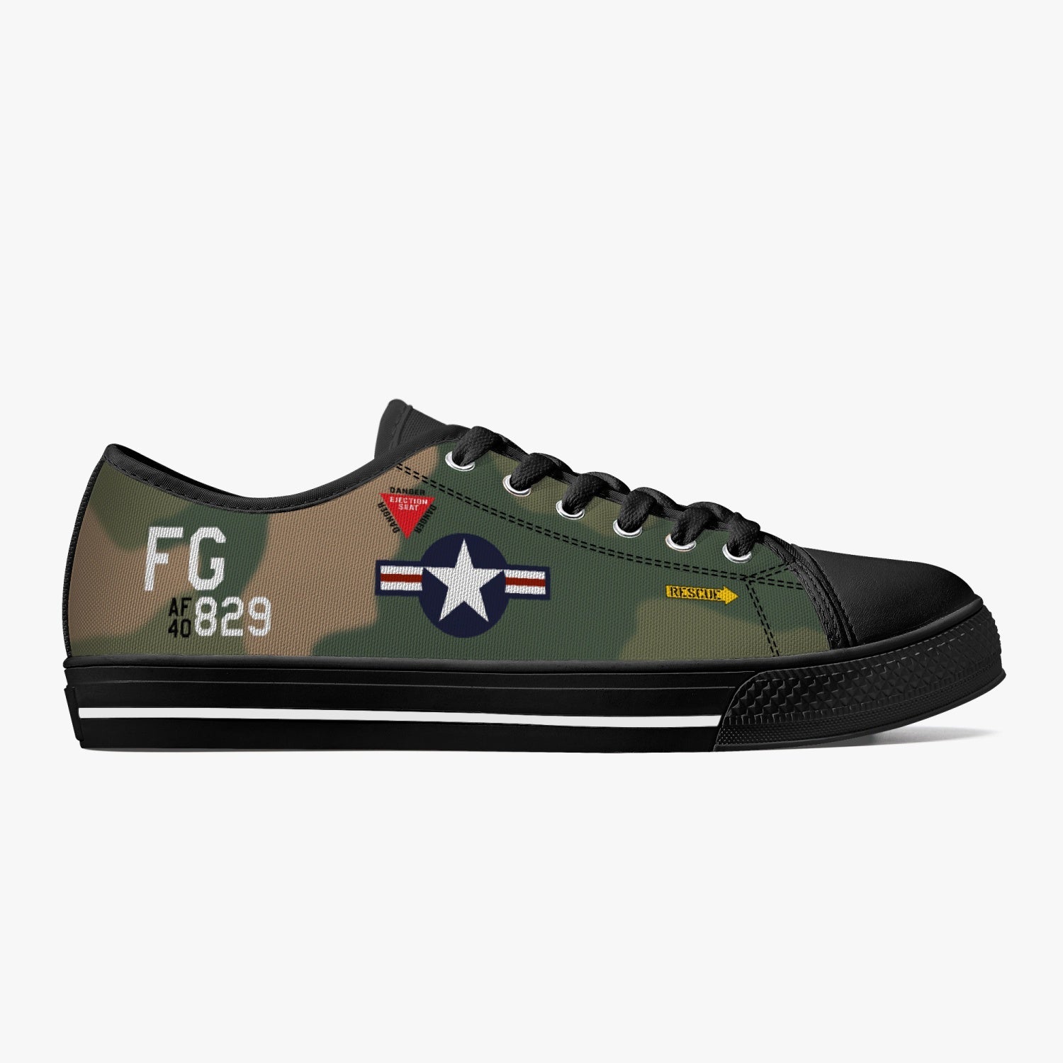 F-4 Phantom "SCAT XXVII" Low Top Canvas Shoes - I Love a Hangar