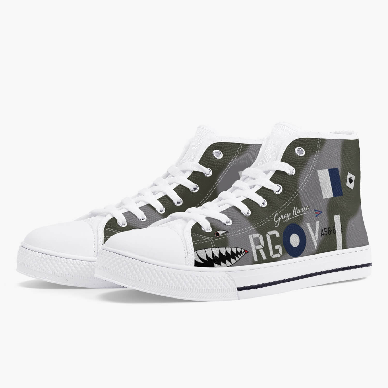 Spitfire "RG-V" High Top Canvas Shoes - I Love a Hangar