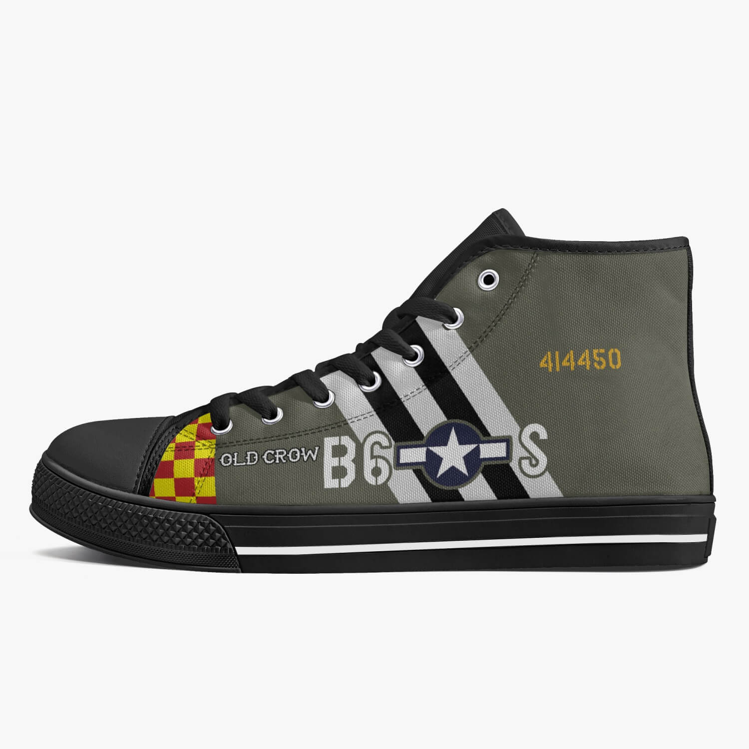 P-51 "Old Crow" High Top Canvas Shoes - I Love a Hangar