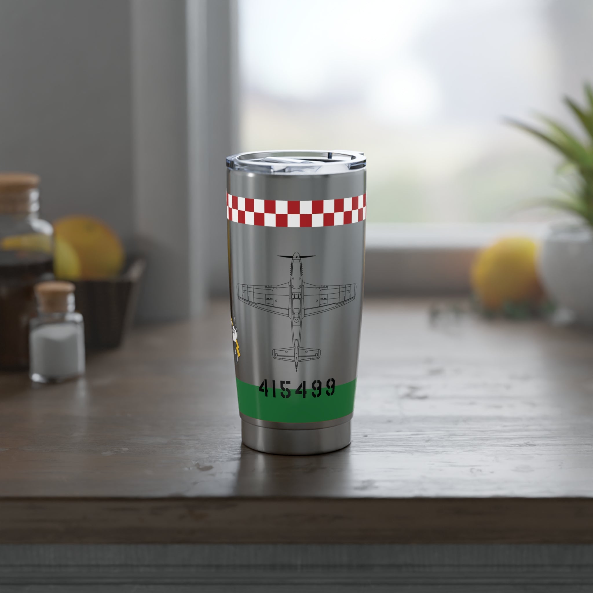 P-51 "Punkie II" Inspired 20oz (590ml) Stainless Steel Tumbler - I Love a Hangar